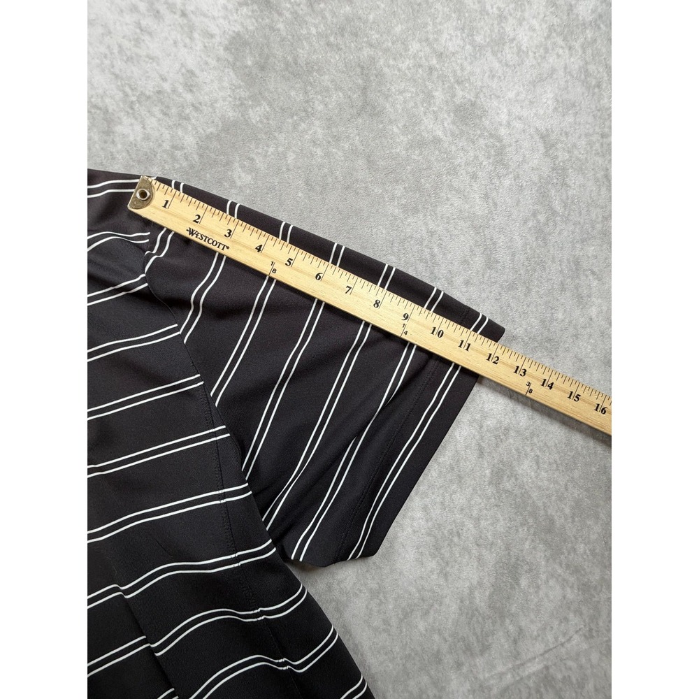 Cutter Buck Wichita State Shockers Mens XL Polo Shirt Black White Stripe DryTec - Picture 10 of 10